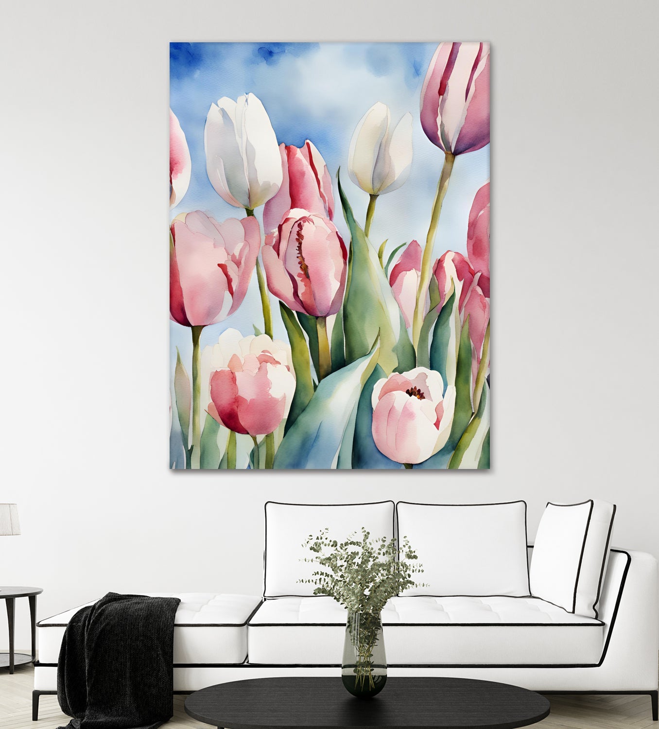 Tulpenfeld by Ohkimiko on GIANT ART - illustration tulpen