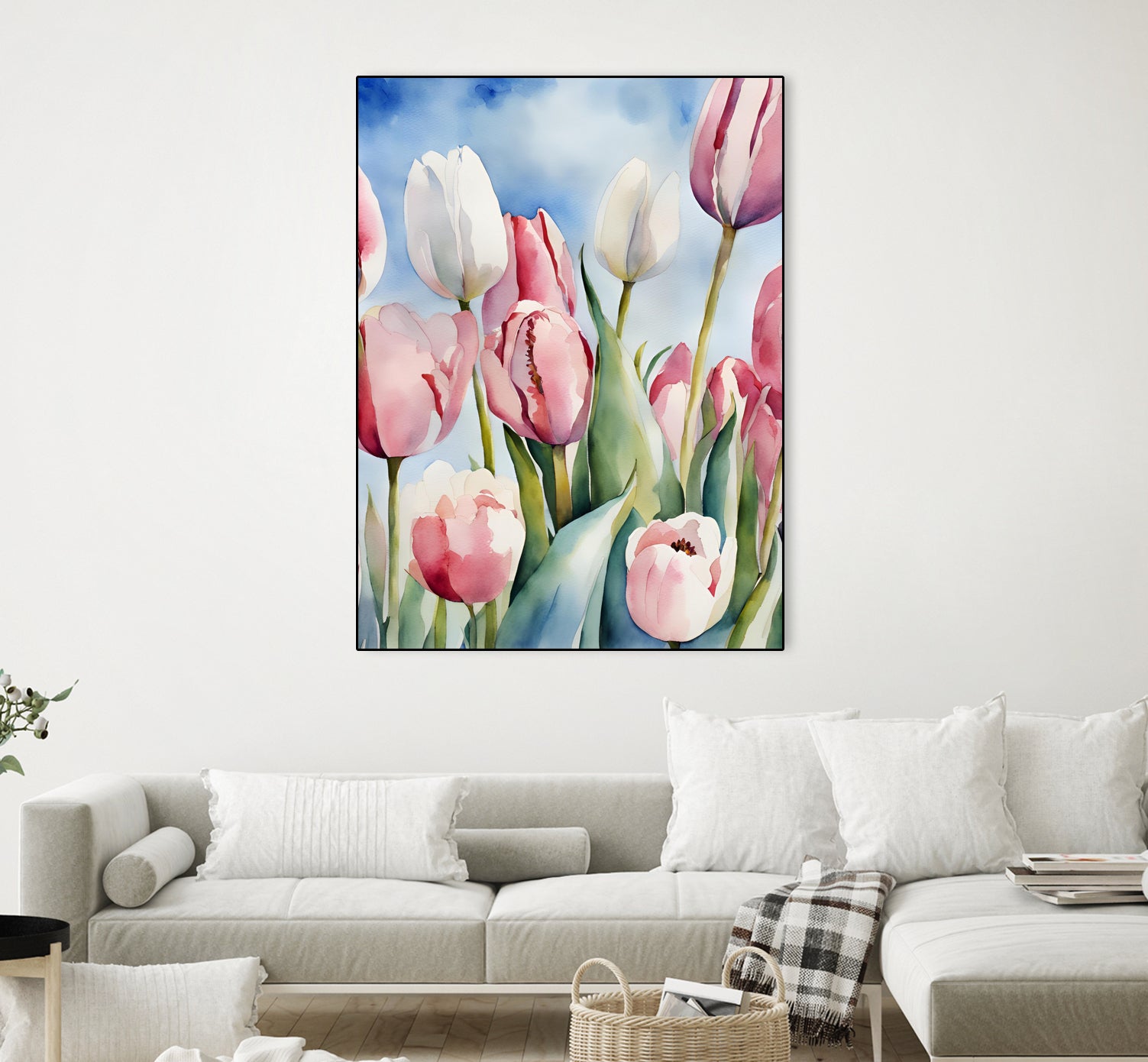 Tulpenfeld by Ohkimiko on GIANT ART - illustration tulpen