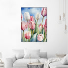 Tulpenfeld by Ohkimiko on GIANT ART - illustration tulpen