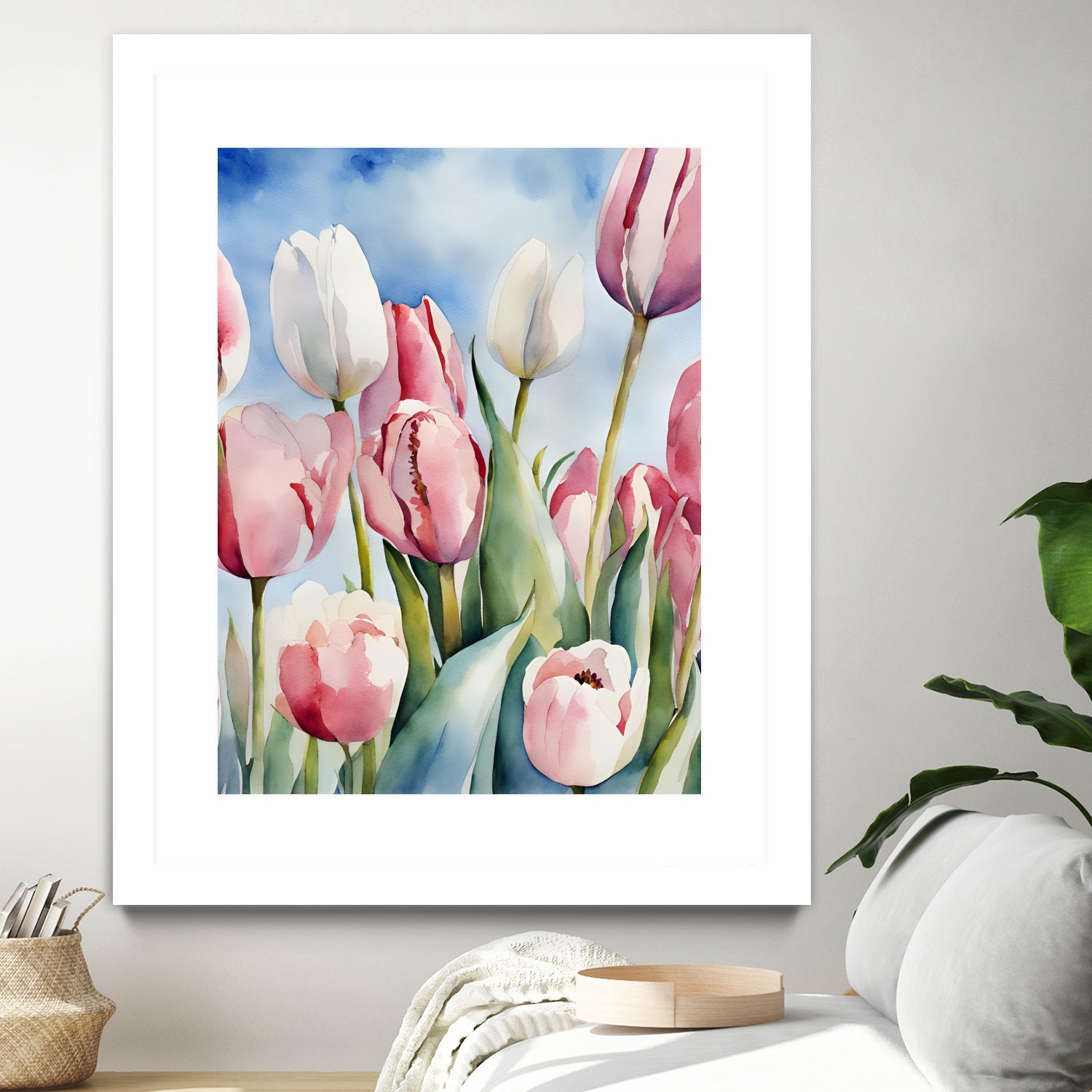 Tulpenfeld by Ohkimiko on GIANT ART - illustration tulpen