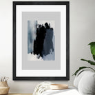 Abstract Brush Strokes 15 by Mareike on GIANT ART - blue illustration painted