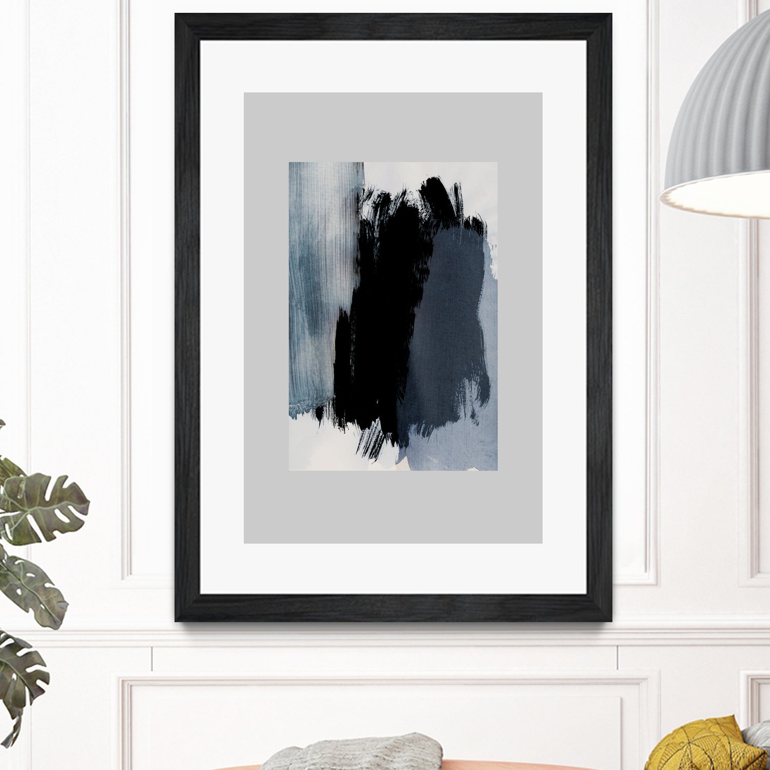 Abstract Brush Strokes 15 by Mareike on GIANT ART - blue illustration painted