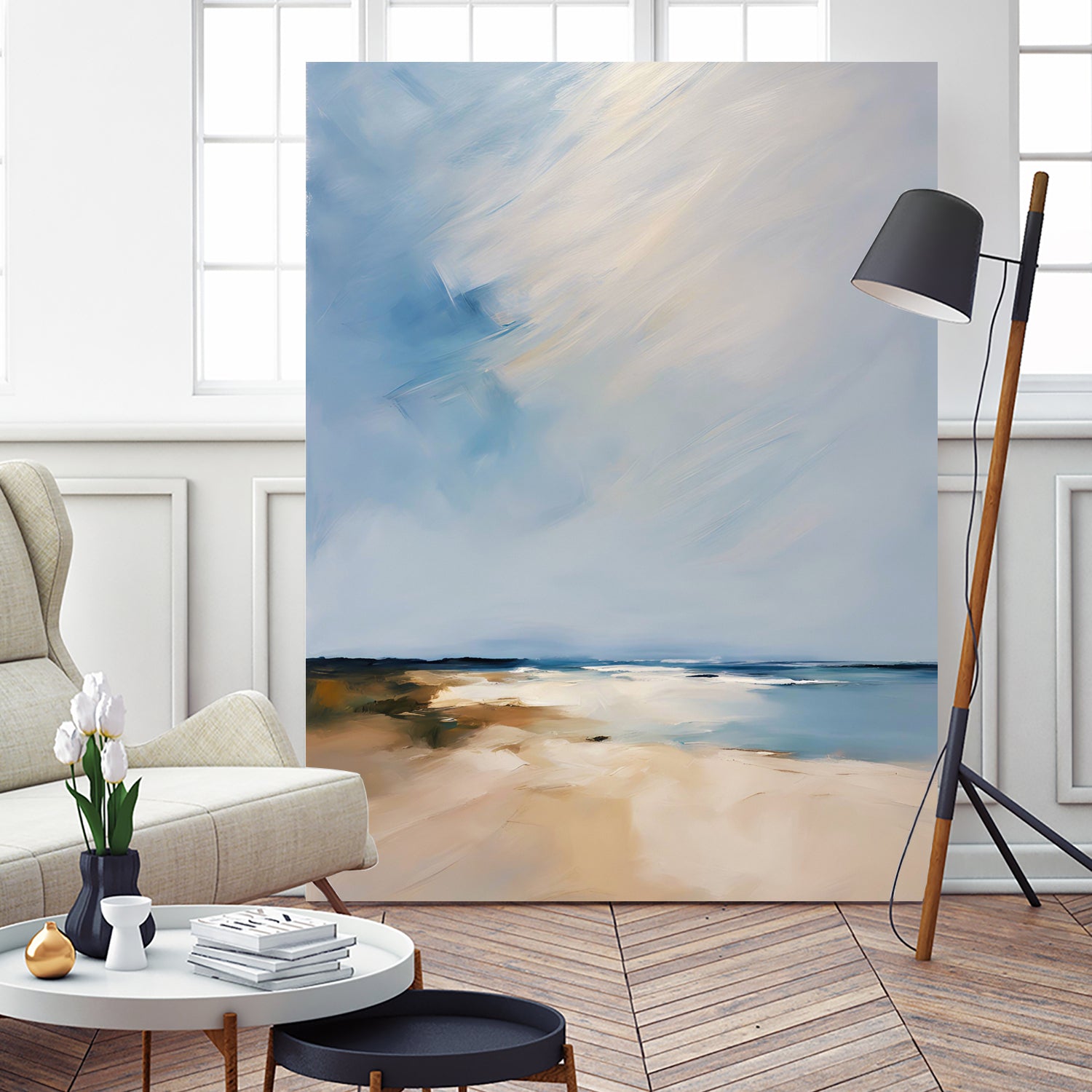 Quiet beach and sea by Ohkimiko on GIANT ART - nature and landscapes 