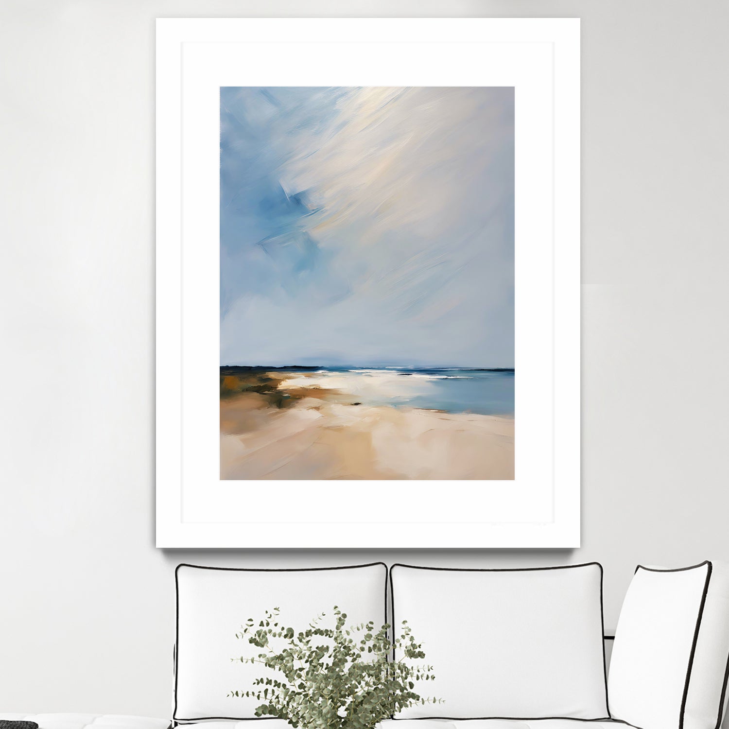 Quiet beach and sea by Ohkimiko on GIANT ART - nature and landscapes 