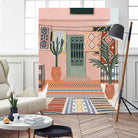 Moroccan Terrace by Ceyda on GIANT ART - illustration houseplant