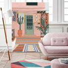 Moroccan Terrace by Ceyda on GIANT ART - illustration houseplant