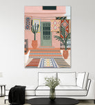 Moroccan Terrace by Ceyda on GIANT ART - illustration houseplant
