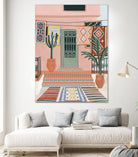 Moroccan Terrace by Ceyda on GIANT ART - illustration houseplant