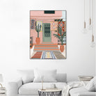 Moroccan Terrace by Ceyda on GIANT ART - illustration houseplant