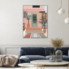 Moroccan Terrace by Ceyda on GIANT ART - illustration houseplant