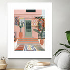 Moroccan Terrace by Ceyda on GIANT ART - illustration houseplant