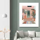 Moroccan Terrace by Ceyda on GIANT ART - illustration houseplant