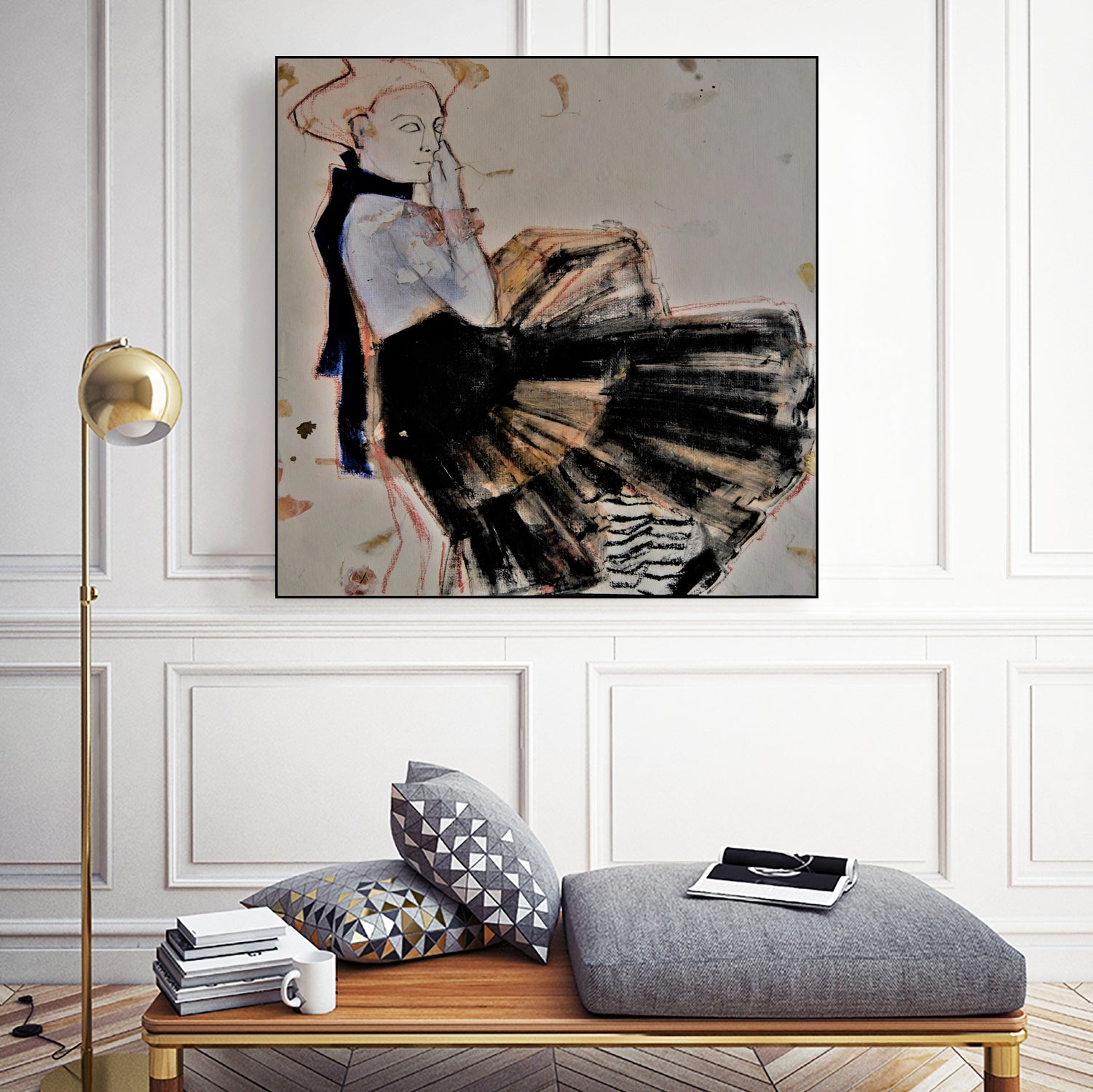 Blue Bow by Doris Schmitz on GIANT ART - 2784 illustration