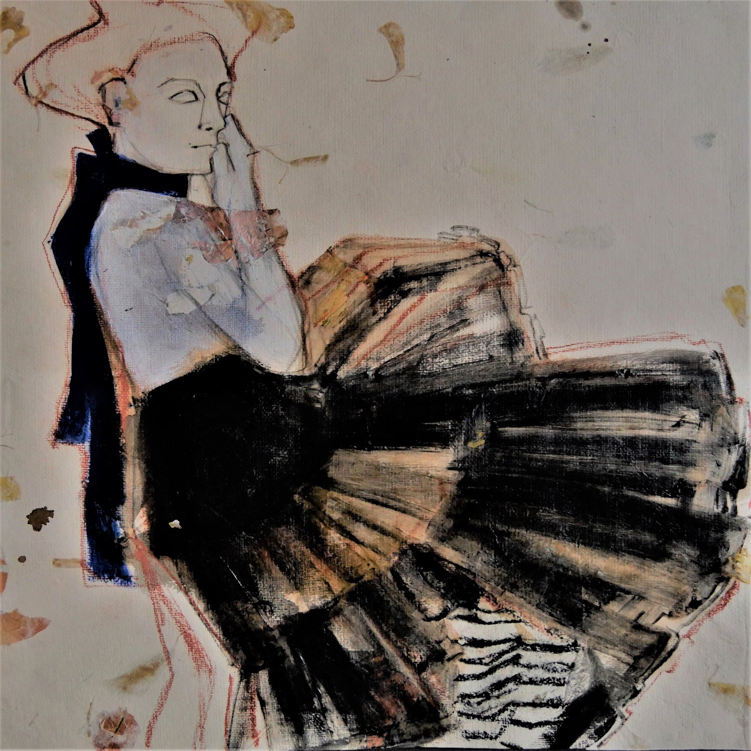 Blue Bow by Doris Schmitz on GIANT ART - 2784 illustration