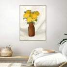 Vase of Flowers in Yellow by Tara on GIANT ART - royle