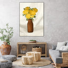 Vase of Flowers in Yellow by Tara on GIANT ART - royle