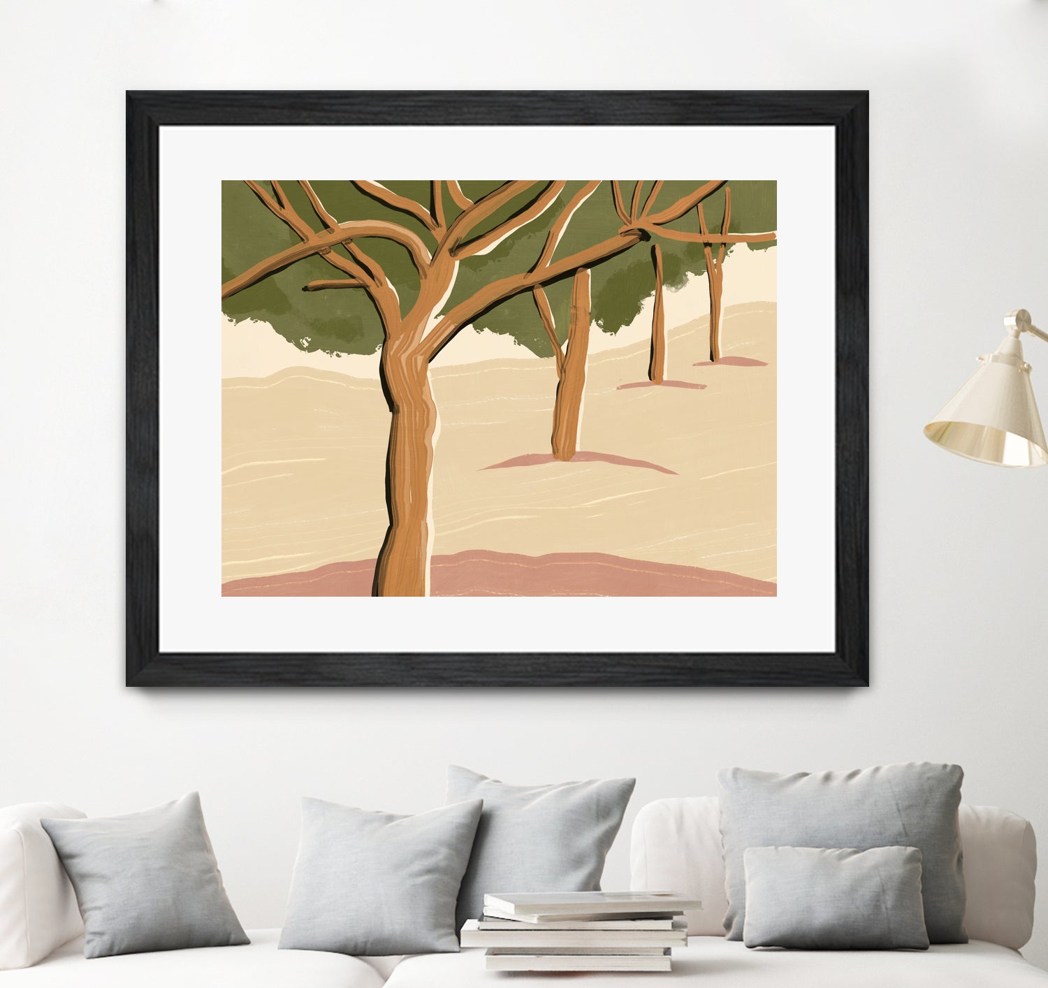 Landscape trees by Little Dean on GIANT ART - landscape painting