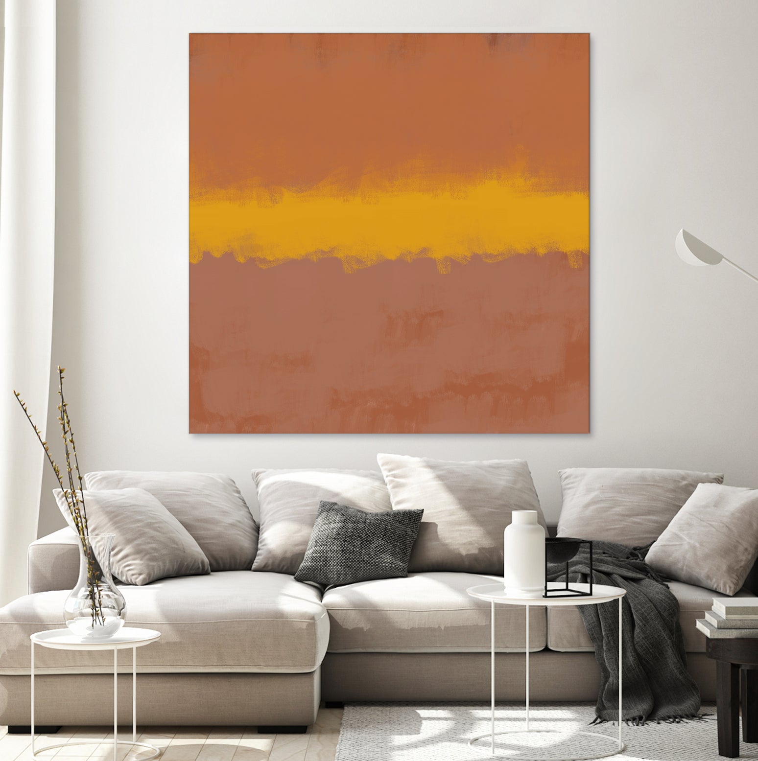 MODERN CALM by THE on GIANT ART - orange miuus studio rothko