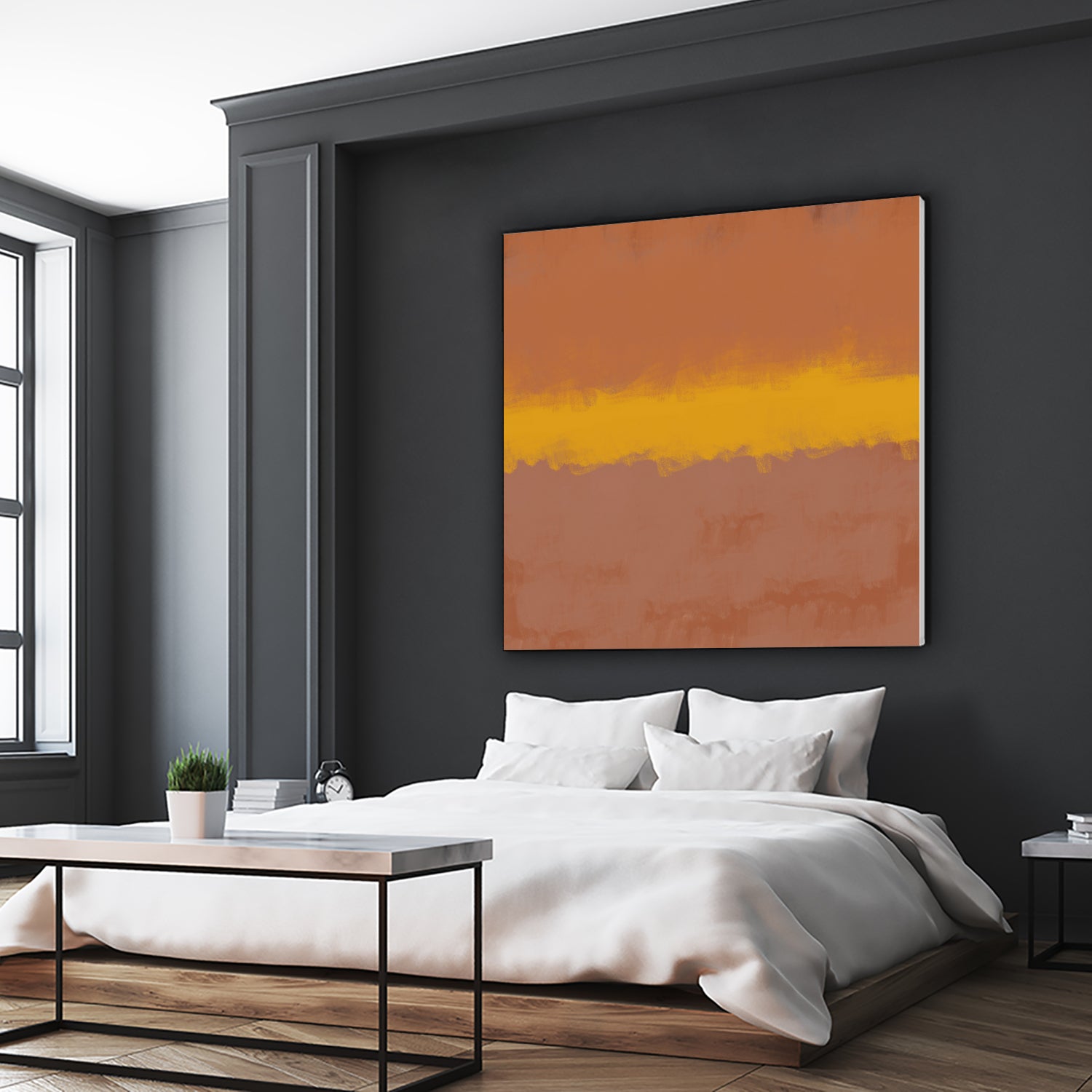 MODERN CALM by THE on GIANT ART - orange miuus studio rothko