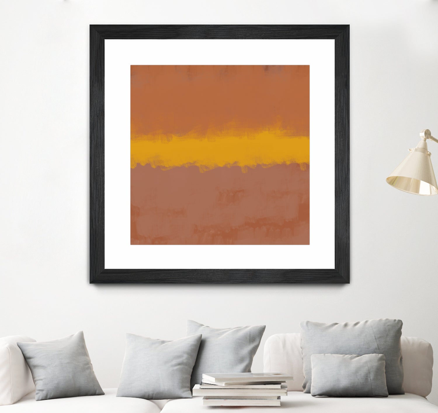 MODERN CALM by THE on GIANT ART - orange miuus studio rothko