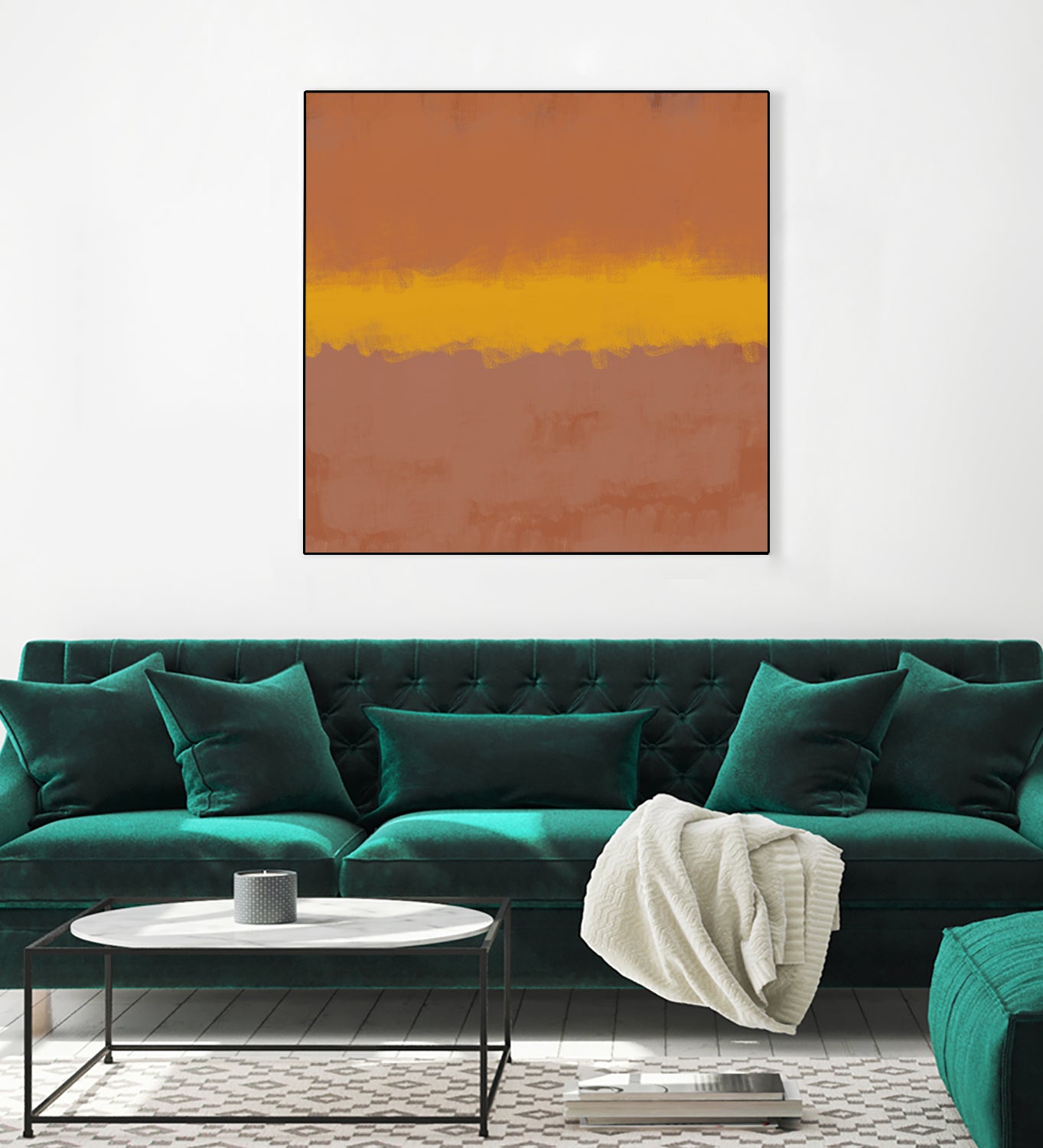 MODERN CALM by THE on GIANT ART - orange miuus studio rothko