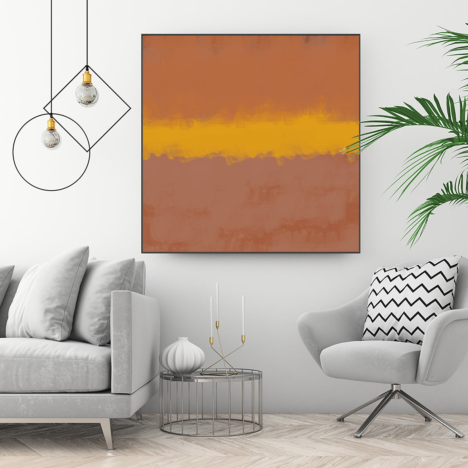 MODERN CALM by THE on GIANT ART - orange miuus studio rothko