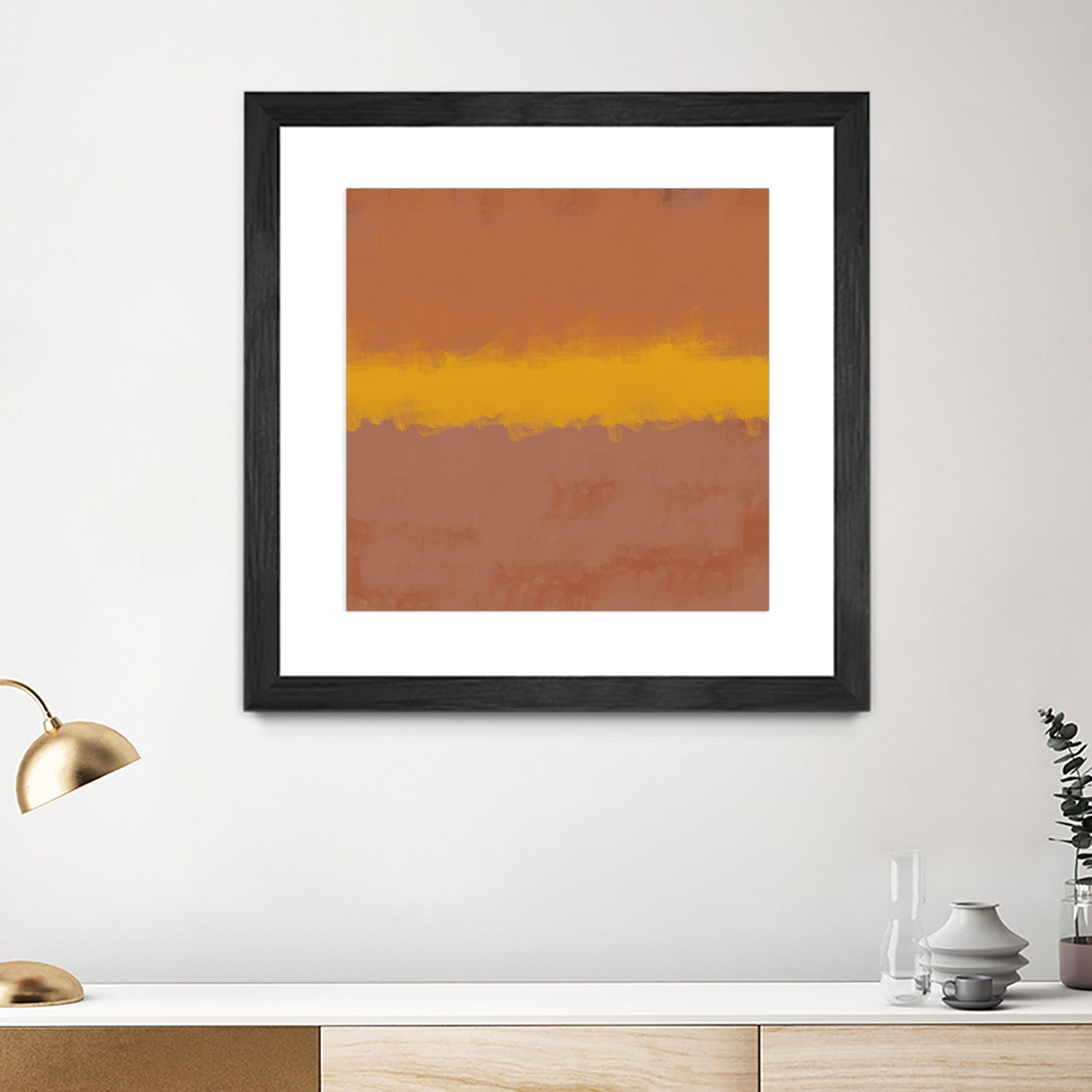 MODERN CALM by THE on GIANT ART - orange miuus studio rothko