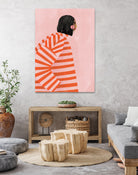 The Woman With the Orange Stripes by Bea Muller on GIANT ART - figurative clothing