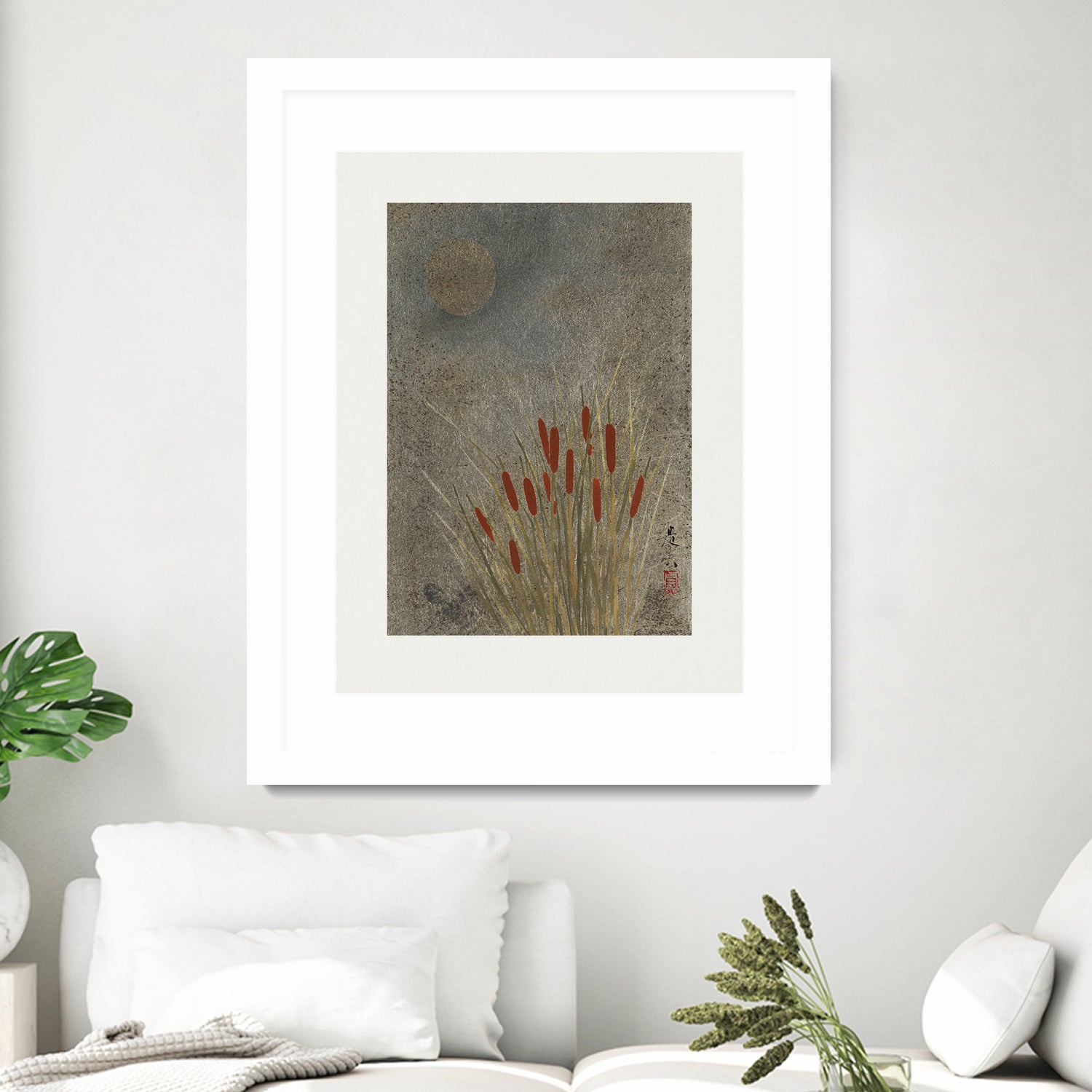 Japanese Grass Field At Night (1807a¬Ä¬ì1891) by Shibata Zeshin on GIANT ART - 9449 illustration