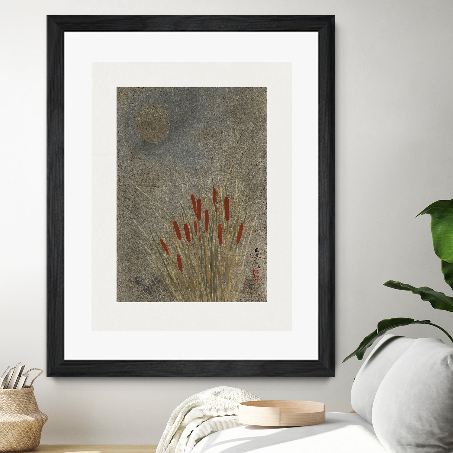 Japanese Grass Field At Night (1807a¬Ä¬ì1891) by Shibata Zeshin on GIANT ART - 9449 illustration