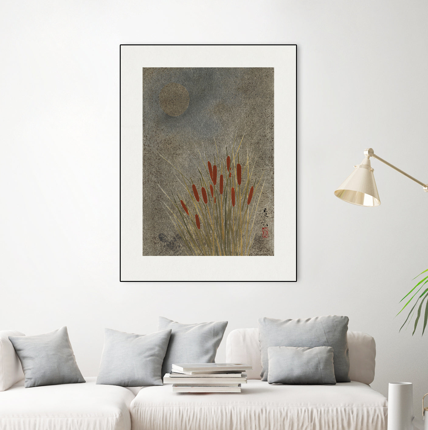 Japanese Grass Field At Night (1807a¬Ä¬ì1891) by Shibata Zeshin on GIANT ART - 9449 illustration