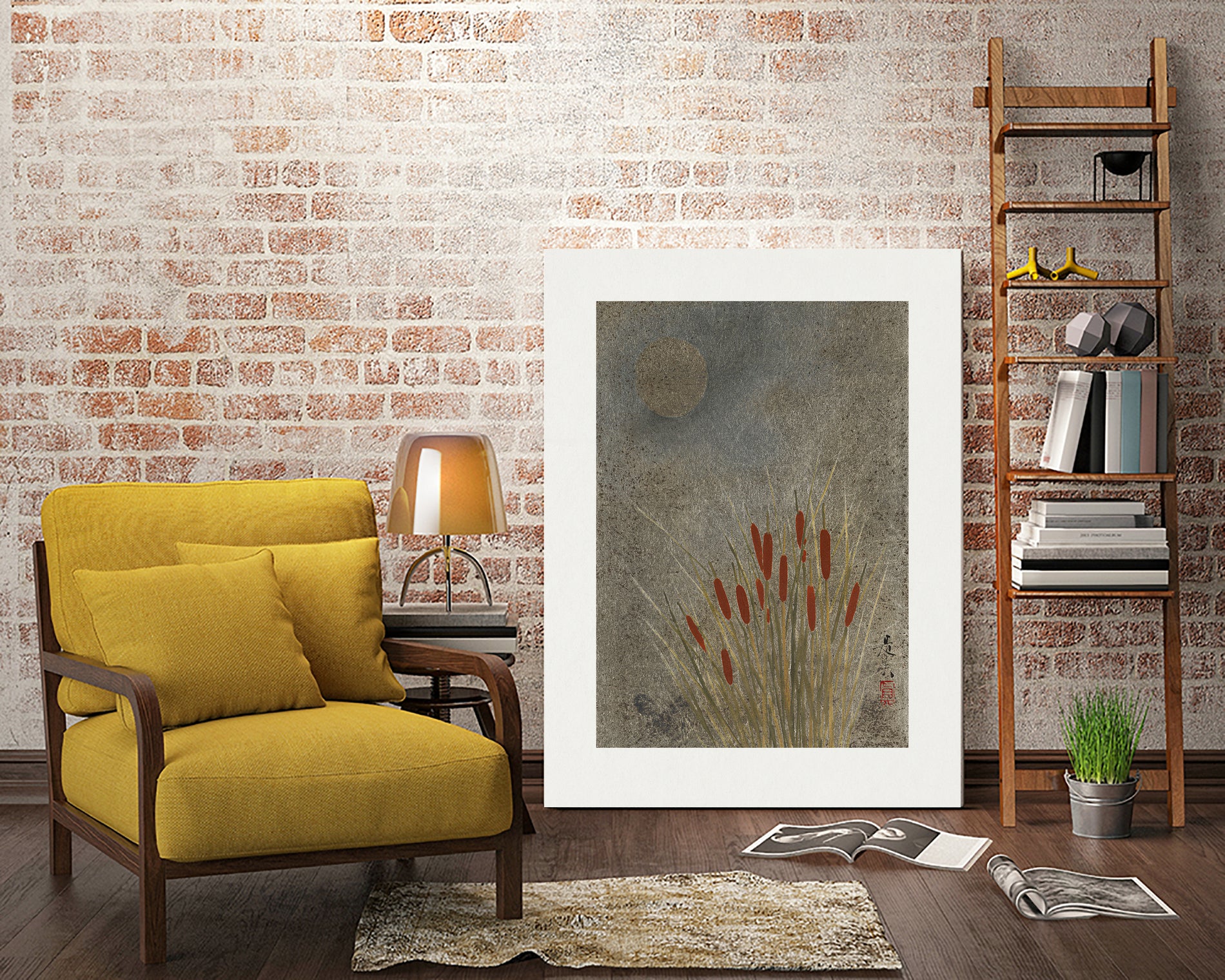 Japanese Grass Field At Night (1807a¬Ä¬ì1891) by Shibata Zeshin on GIANT ART - 9449 illustration