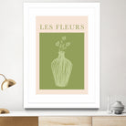 Potted Florals Beige and Green by Grace Digital Art on GIANT ART - flowers and plants text