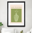 Potted Florals Beige and Green by Grace Digital Art on GIANT ART - flowers and plants text