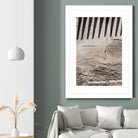 Shadow of lines at vintage wall by Photolovers on GIANT ART - abstract ground