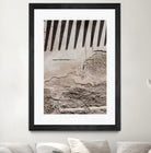 Shadow of lines at vintage wall by Photolovers on GIANT ART - abstract ground