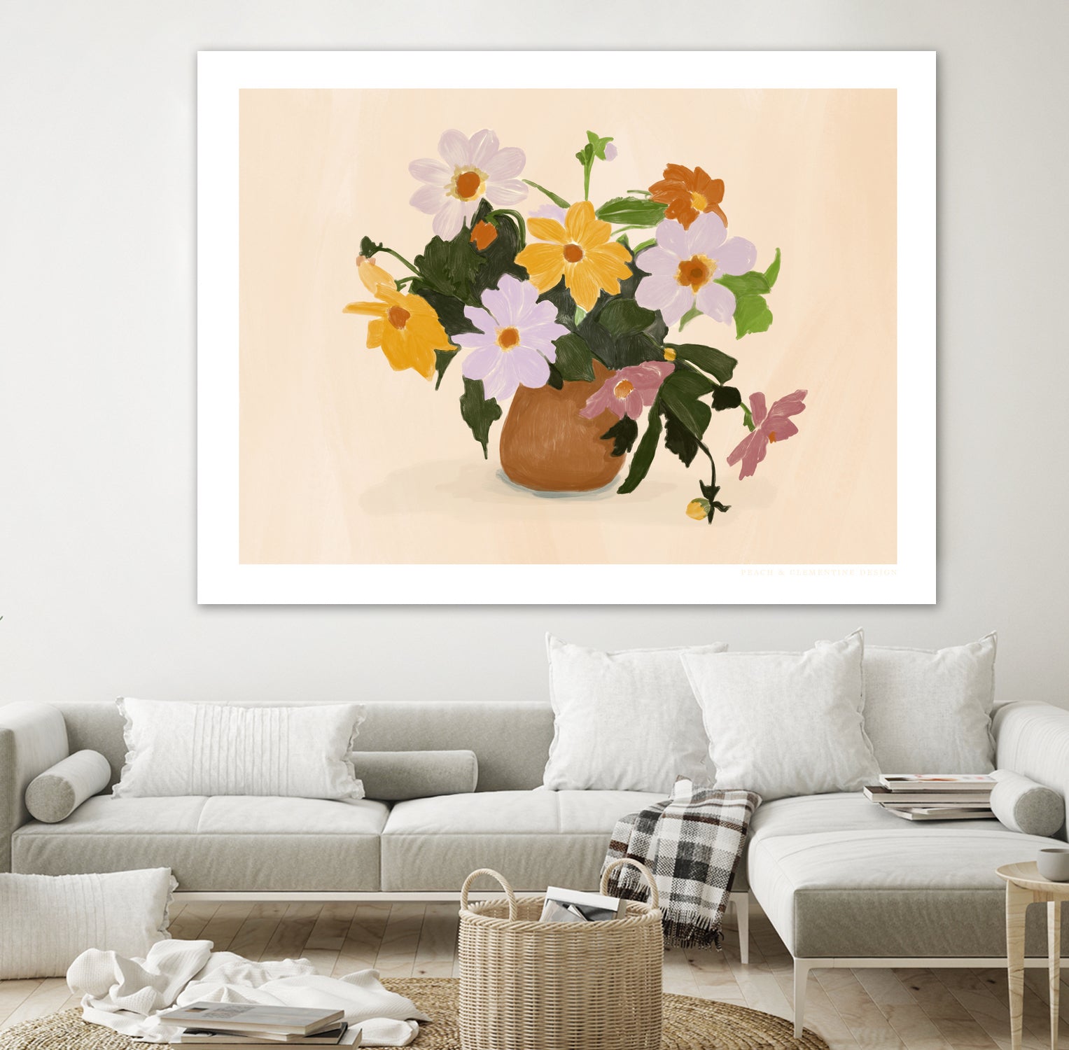 Pandcsummerflowers Copy by Jenny on GIANT ART - liz rome