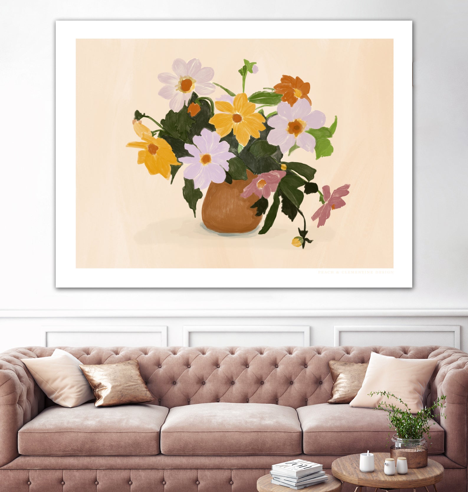 Pandcsummerflowers Copy by Jenny on GIANT ART - liz rome