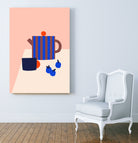 Teapot with Plums by Maren Gross on GIANT ART - food and drinks clipart