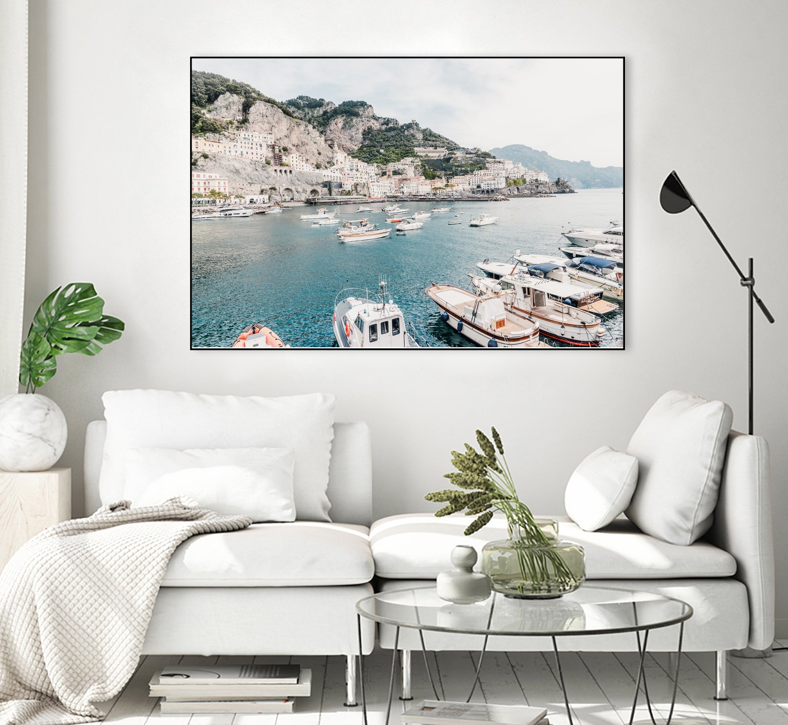 Amalfi coast with boats #2 by Photolovers on GIANT ART - landscape harmony