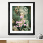 Marie Antoinette Dont Rush Me by Talitha McQueen on GIANT ART - pink contemporary  human face,flower,text,clothing,painting,doll,poster,person,fashion,flowers,flora,floral,botanical,flowers and plants,botanicals,word,words,painted,paint,painterly,people,portrait,figurative