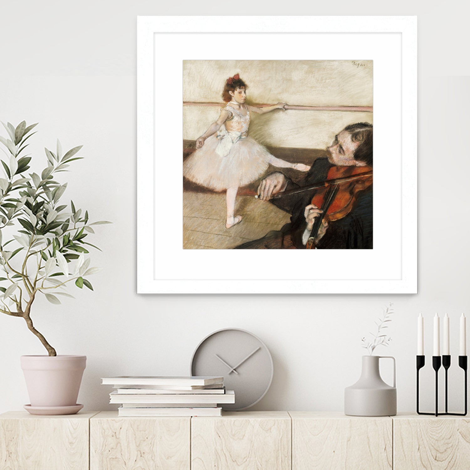 The Dance Lesson - Art Print by Edgar Degas | GIANT ART