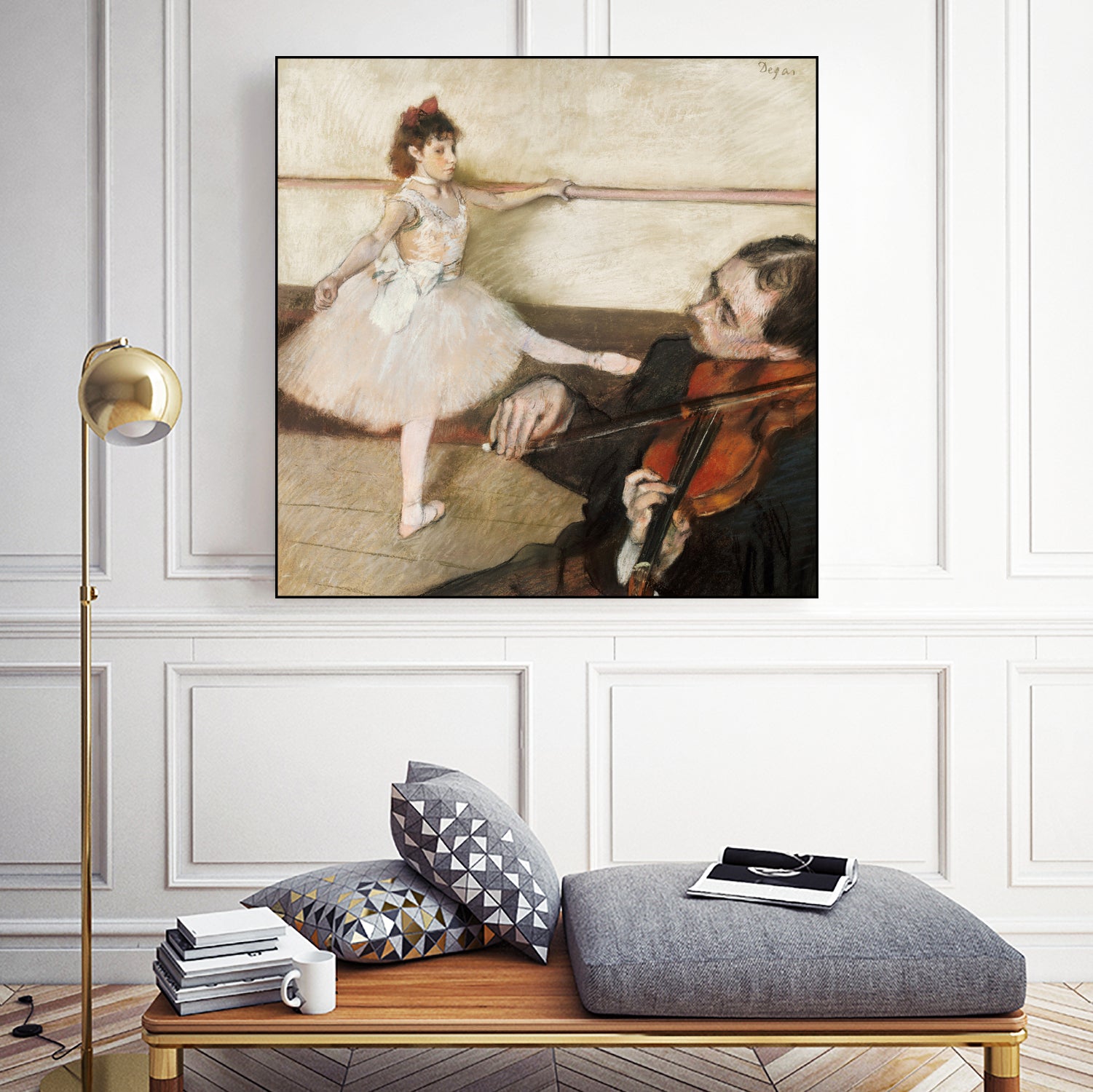 The Dance Lesson - Art Print by Edgar Degas | GIANT ART