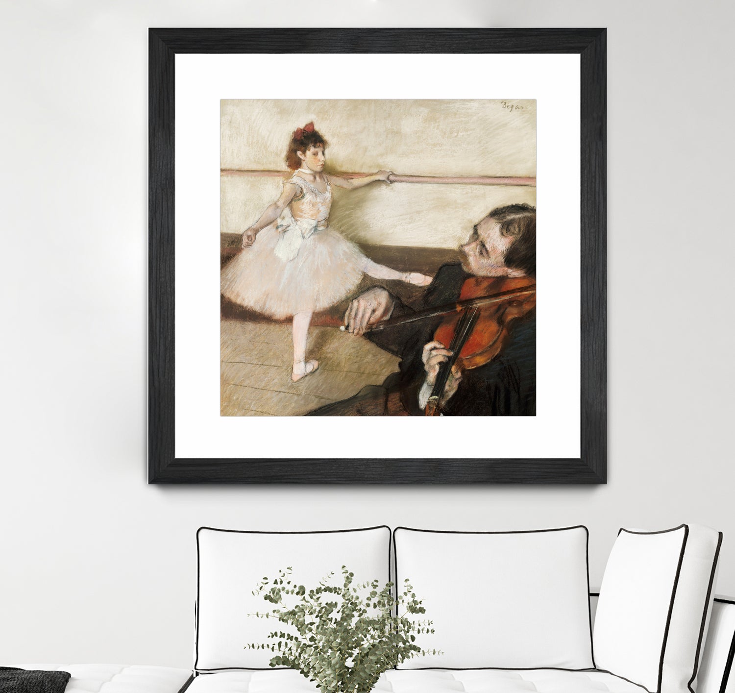 The Dance Lesson - Art Print by Edgar Degas | GIANT ART