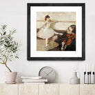 The Dance Lesson by Edgar Degas on GIANT ART - 3543 illustration