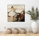 The Dance Lesson by Edgar Degas on GIANT ART - 3543 illustration