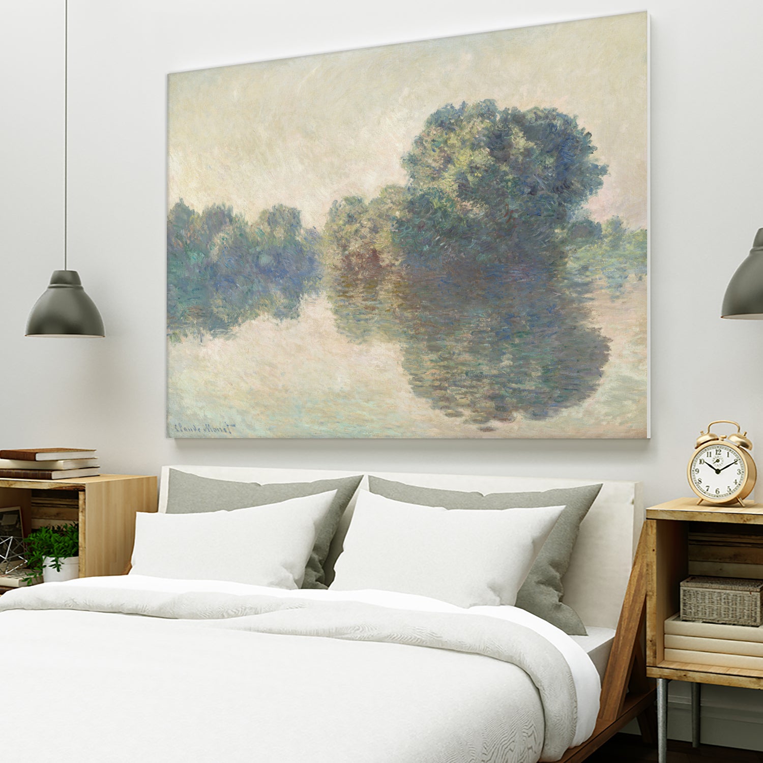 The Seine At Giverny (1897) by Claude Monet on GIANT ART - paintings painting