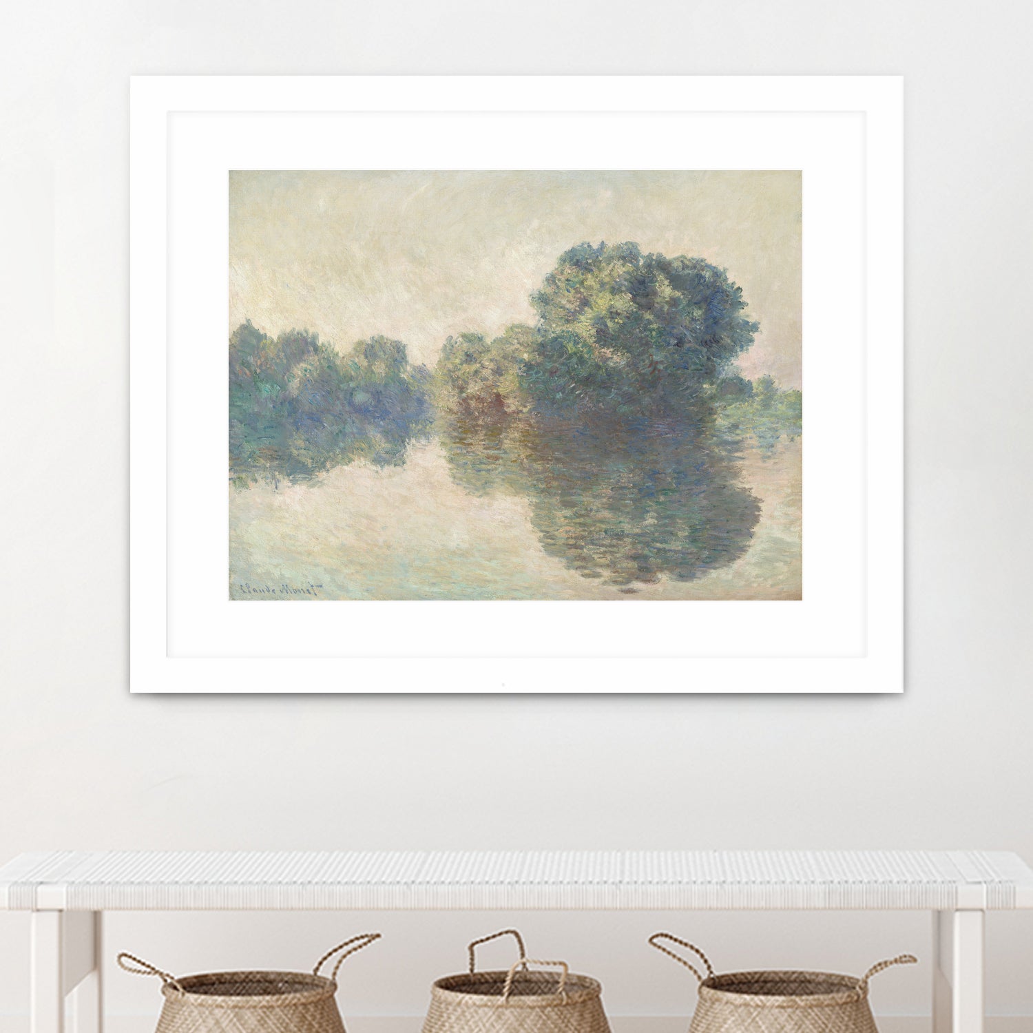 The Seine At Giverny (1897) by Claude Monet on GIANT ART - paintings painting