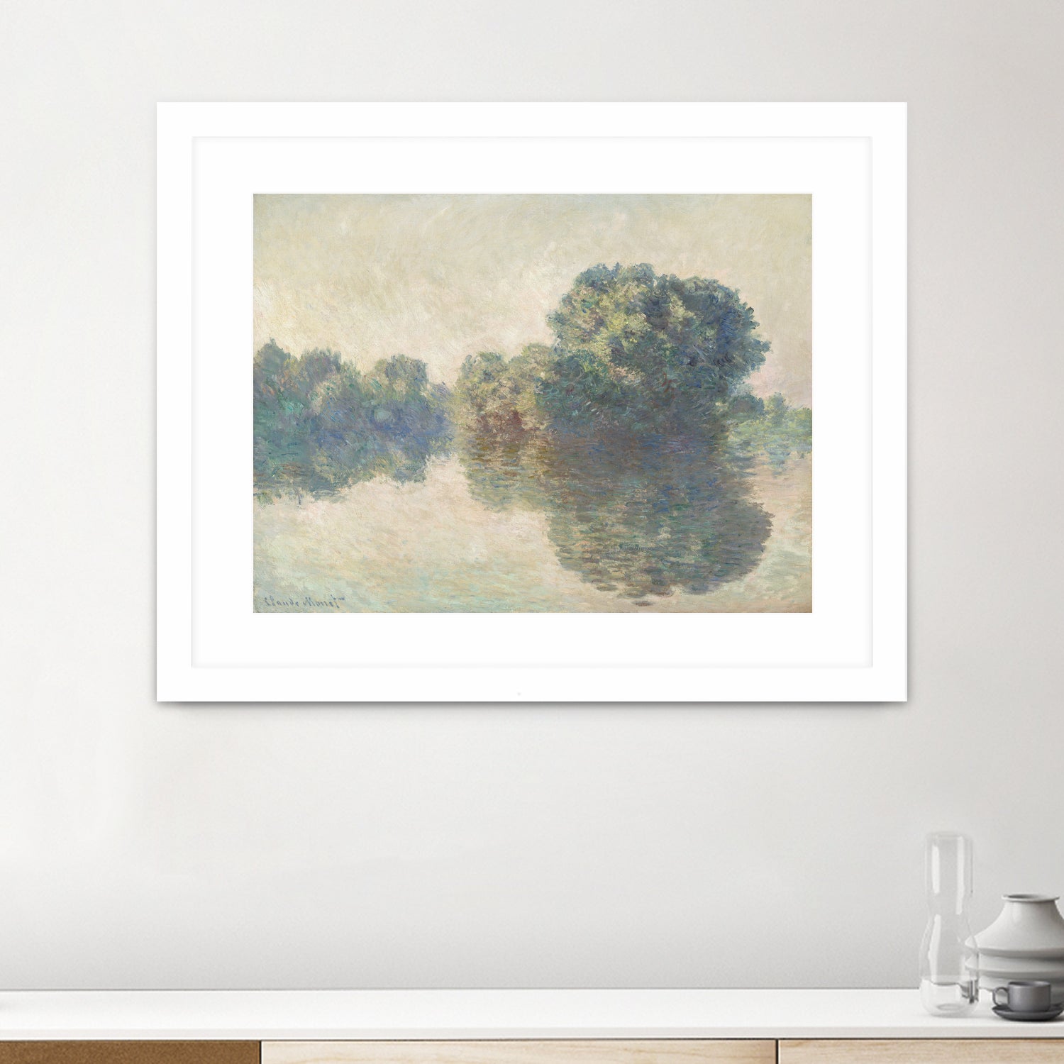 The Seine At Giverny (1897) by Claude Monet on GIANT ART - paintings painting