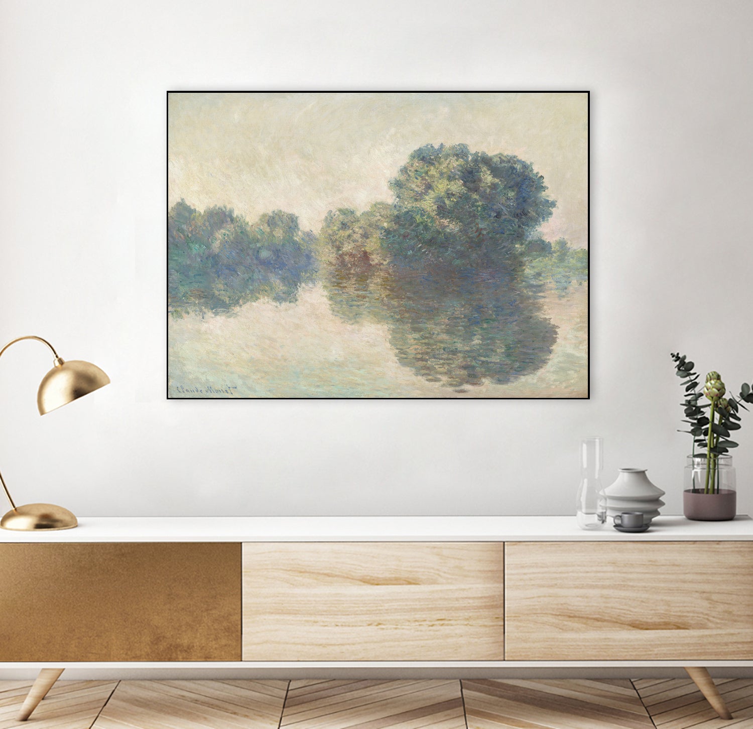 The Seine At Giverny (1897) by Claude Monet on GIANT ART - paintings painting